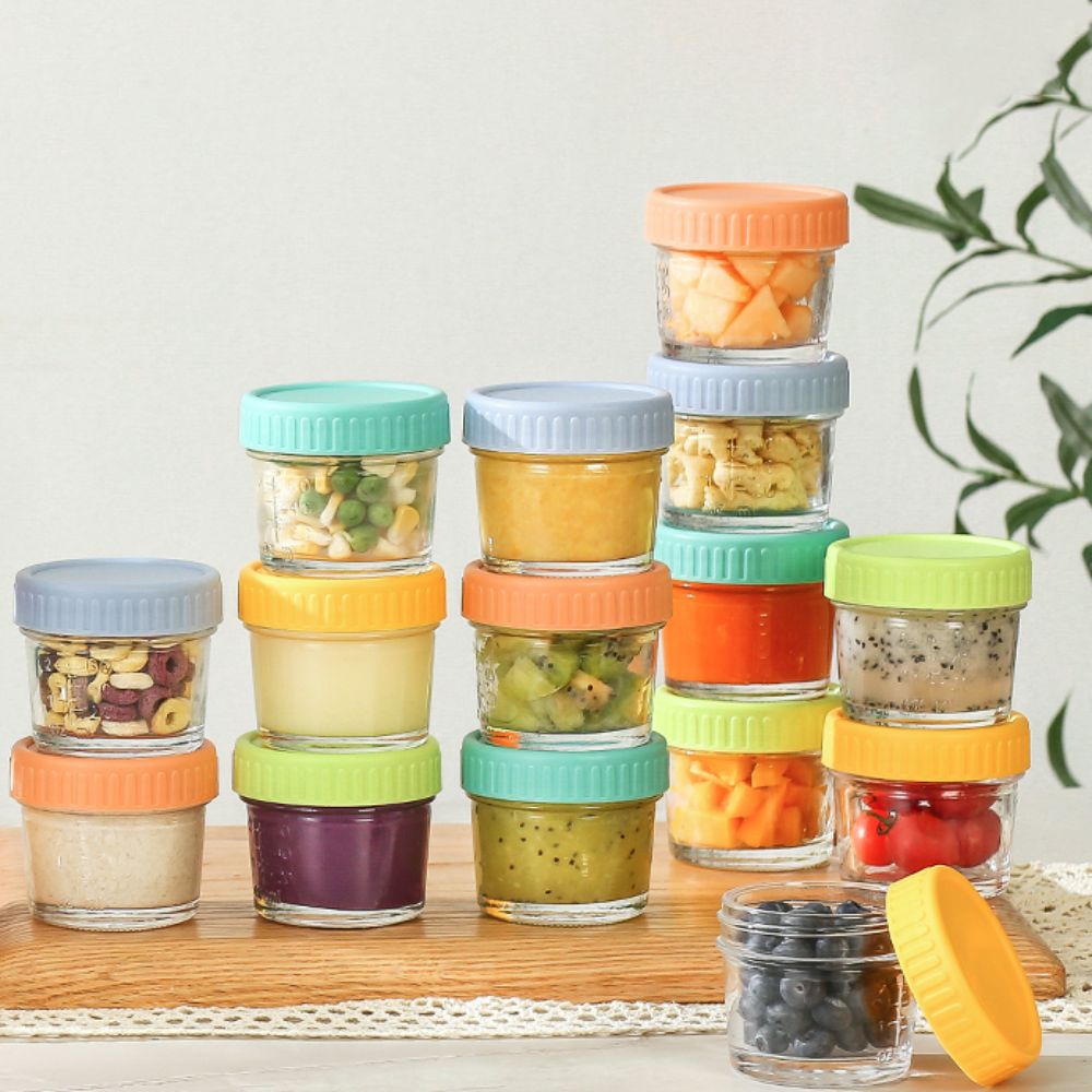 Набор из 6 многоразовых стекля – обзор и цена Baby Food Jars With Lids